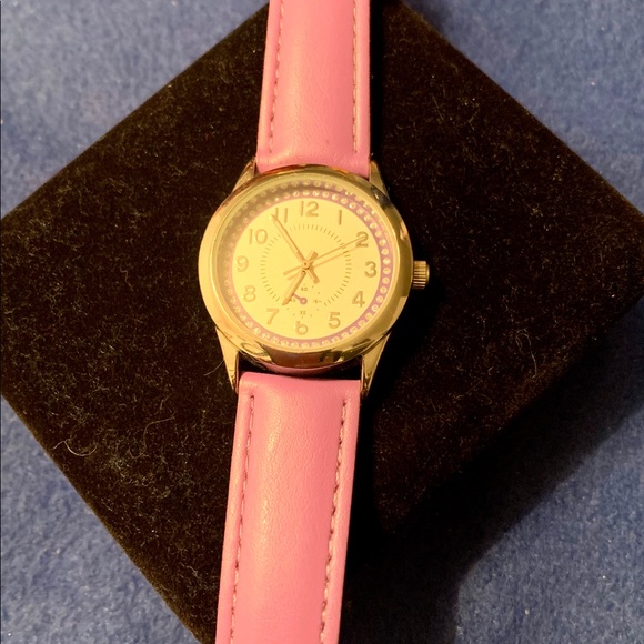 Purple & silver diamond stud face watch NBW - Picture 2 of 3